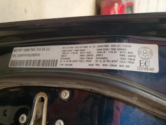 3C6RR7KT0LG305910 - 2020 RAM 1500 CLASS TRADESMAN 蓝色 照片 13