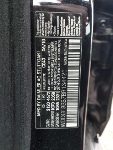 WDDGF8BB7BR134423 - 2011 MERCEDES-BENZ C 300 4MATIC BLACK photo 12