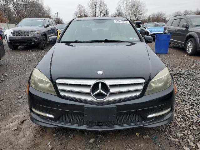WDDGF8BB7BR134423 - 2011 MERCEDES-BENZ C 300 4MATIC BLACK photo 5