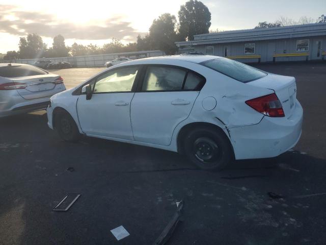 19XFB2F50CE375045 - 2012 HONDA CIVIC LX WHITE photo 2