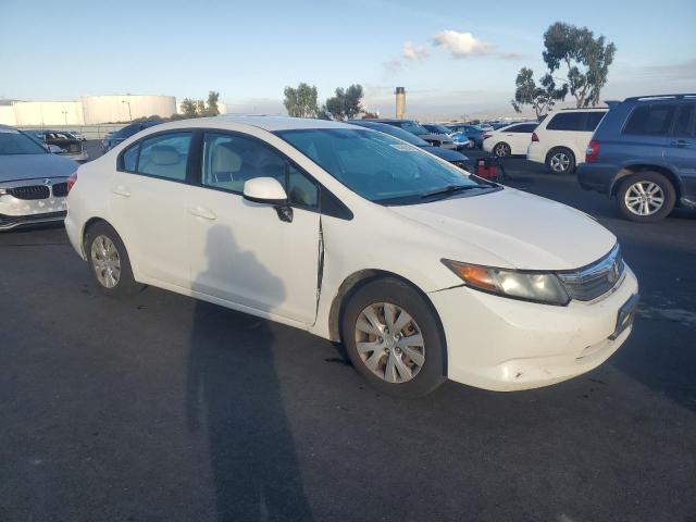 19XFB2F50CE375045 - 2012 HONDA CIVIC LX WHITE photo 4
