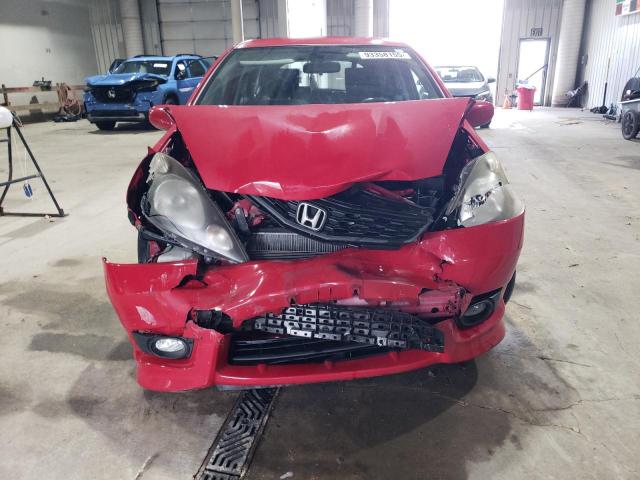 JHMGE8H54CC002043 - 2012 HONDA FIT SPORT RED photo 5