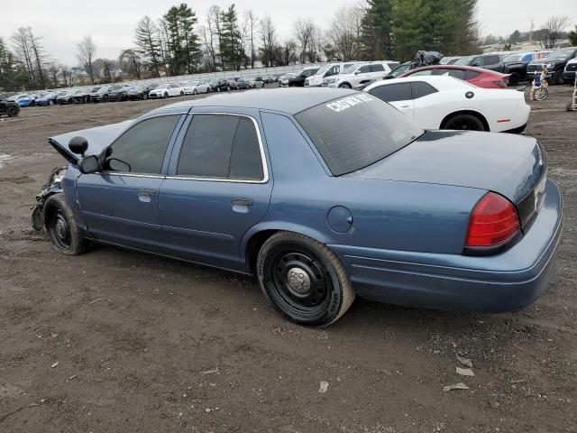 2FAHP71V78X128983 - 2008 FORD CROWN VICT POLICE INTERCEPTOR BLUE photo 2