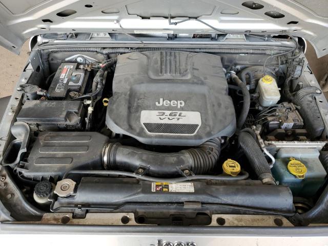 1C4BJWDG4CL214489 - 2012 JEEP WRANGLER U SPORT SILVER photo 11