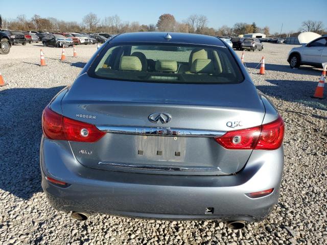 JN1BV7AR4FM409378 - 2015 INFINITI Q50 BASE BLUE photo 6