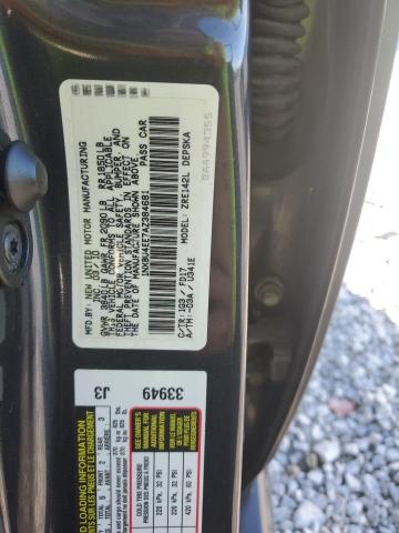 1NXBU4EE7AZ384681 - 2010 TOYOTA COROLLA BASE GRAY photo 12