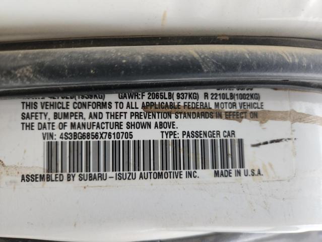 4S3BG6856X7610705 - 1999 SUBARU LEGACY OUTBACK WHITE photo 13