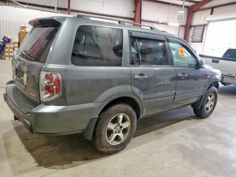 5FNYF18727B012638 - 2007 HONDA PILOT EXL Сұр фото 3