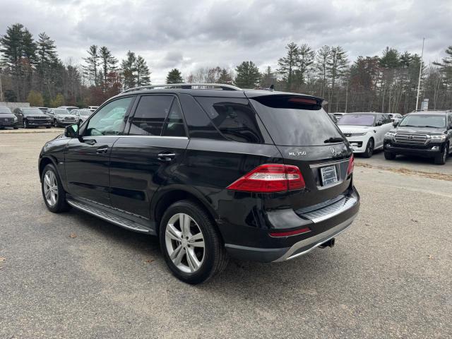 4JGDA5HB8CA058305 - 2012 MERCEDES-BENZ ML 350 4MATIC BLACK photo 3