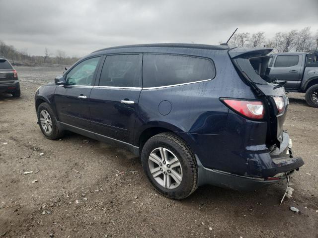 1GNKRHKD9FJ354719 - 2015 CHEVROLET TRAVERSE LT BLUE photo 2