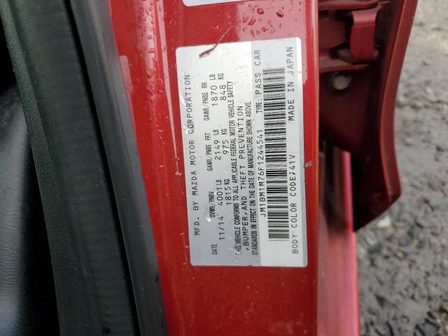 JM1BM1M76F1244541 - 2015 MAZDA 3 GRAND TOURING Червоний фото 13