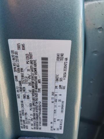 1FMCU0F71DUB05212 - 2013 FORD ESCAPE S TURQUOISE photo 13