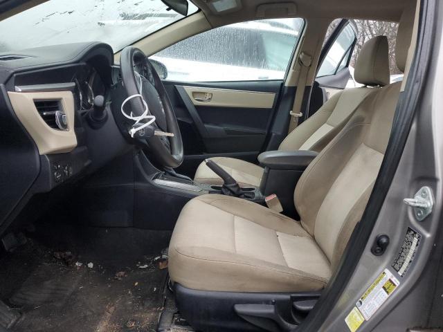 2T1BURHE0FC231657 - 2015 TOYOTA COROLLA L GRAY photo 7