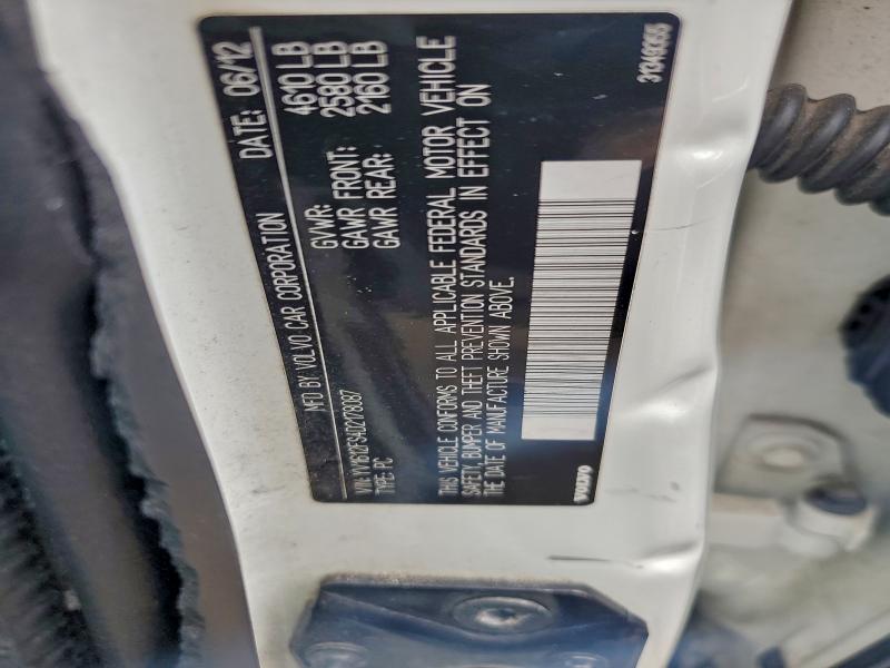 YV1612FS4D2178087 - 2013 VOLVO S60 T5 თეთრი ფოტო 12