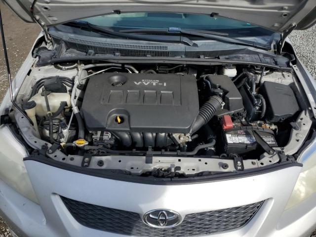 1NXBU40EX9Z061924 - 2009 TOYOTA COROLLA BASE Արծաթագույն լուսանկար 11