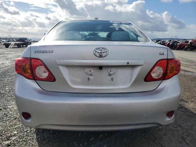 1NXBU40EX9Z061924 - 2009 TOYOTA COROLLA BASE Արծաթագույն լուսանկար 6