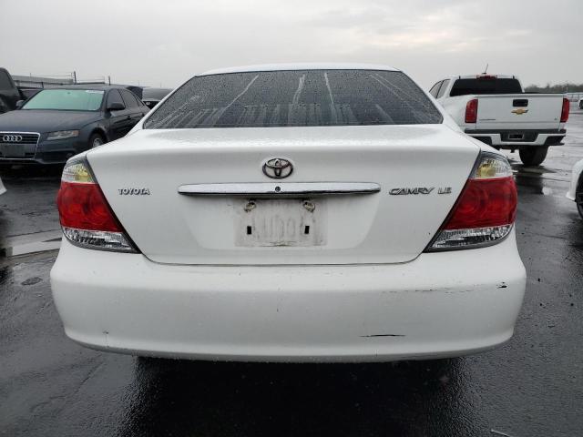 4T1BE30K15U401016 - 2005 TOYOTA CAMRY LE WHITE photo 6