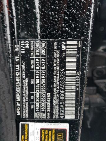 4JGDA5HB0FA533739 - 2015 MERCEDES-BENZ ML 350 4MATIC BLACK photo 13