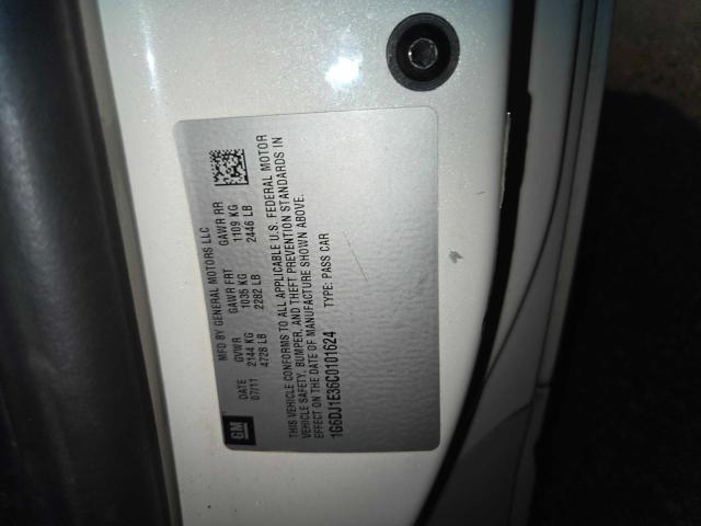 1G6DJ1E36C0101624 - 2012 CADILLAC CTS PERFORMANCE COLLECTION Кремовый фото 10