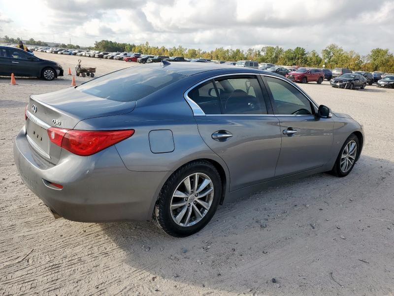 JN1BV7AP0FM345192 - 2015 INFINITI Q50 BASE GRAY photo 3