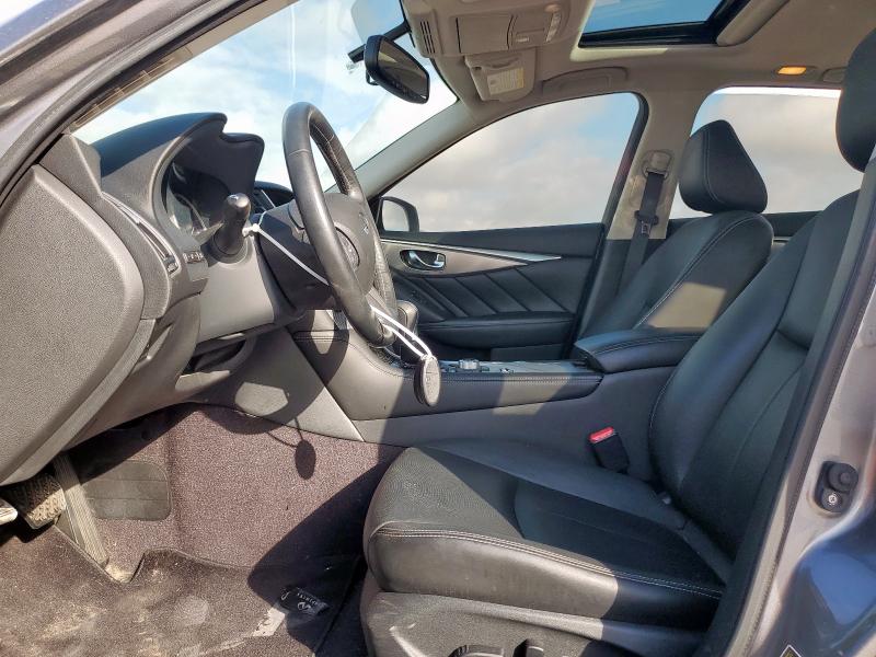 JN1BV7AP0FM345192 - 2015 INFINITI Q50 BASE GRAY photo 7