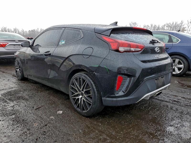 KMHTG6AF8KU009213 - 2019 HYUNDAI VELOSTER BASE BLACK photo 2