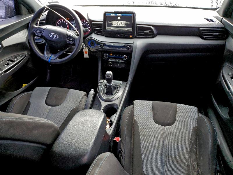 KMHTG6AF8KU009213 - 2019 HYUNDAI VELOSTER BASE BLACK photo 8
