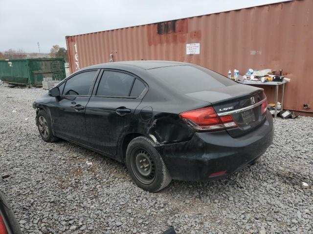19XFB2F53DE021392 - 2013 HONDA CIVIC LX BLACK photo 2