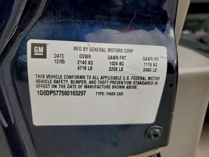 1G6DP577560163297 - 2006 CADILLAC CTS HI FEATURE V6 BLUE photo 12