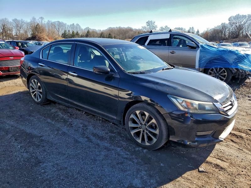 1HGCR2F5XEA096997 - 2014 HONDA ACCORD SPORT BLACK photo 4