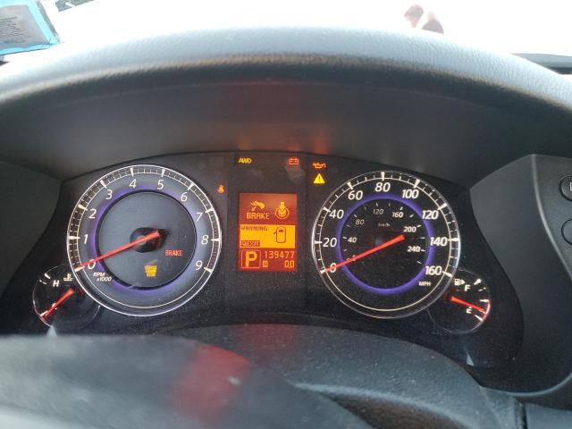 JNKAJ09F68M357808 - 2008 INFINITI EX35 BASE BURGUNDY photo 9