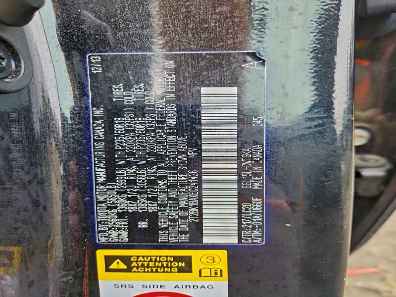 2T2BK1BAXEC241426 - 2014 LEXUS RX 350 BASE BLACK photo 13