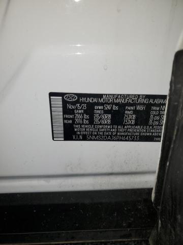 5NMS2DAJ6PH645733 - 2023 HYUNDAI SANTA FE SEL WHITE photo 14