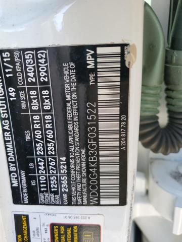 WDC0G4KB3GF031522 - 2016 MERCEDES-BENZ GLC 300 4MATIC WHITE photo 13