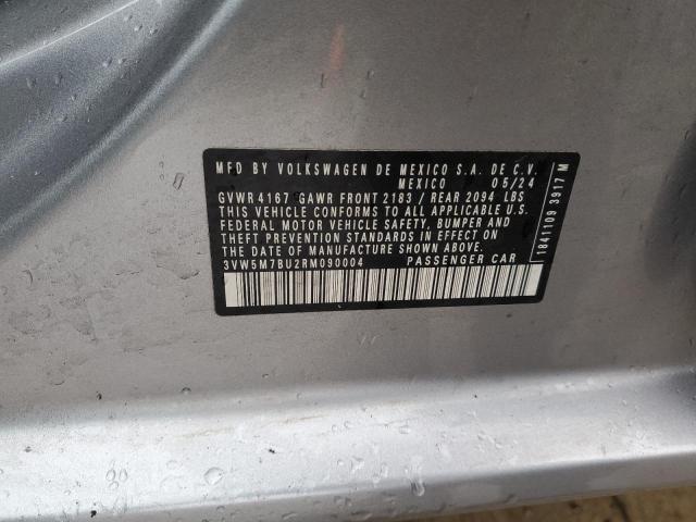 3VW5M7BU2RM090004 - 2024 VOLKSWAGEN JETTA S SILVER photo 13