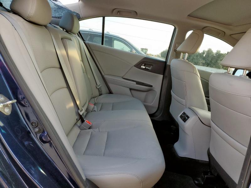 1HGCR3F82GA035680 - 2016 HONDA ACCORD EXL BLUE photo 10