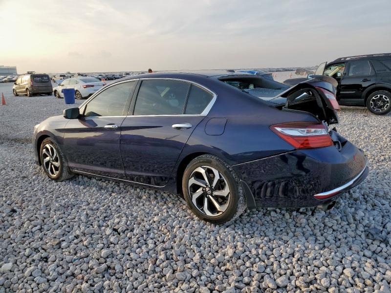 1HGCR3F82GA035680 - 2016 HONDA ACCORD EXL BLUE photo 2