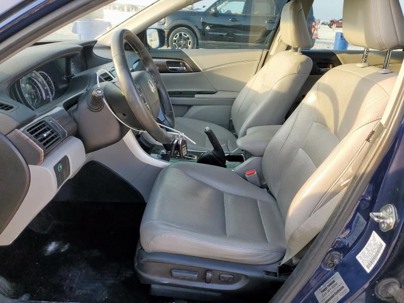 1HGCR3F82GA035680 - 2016 HONDA ACCORD EXL BLUE photo 7