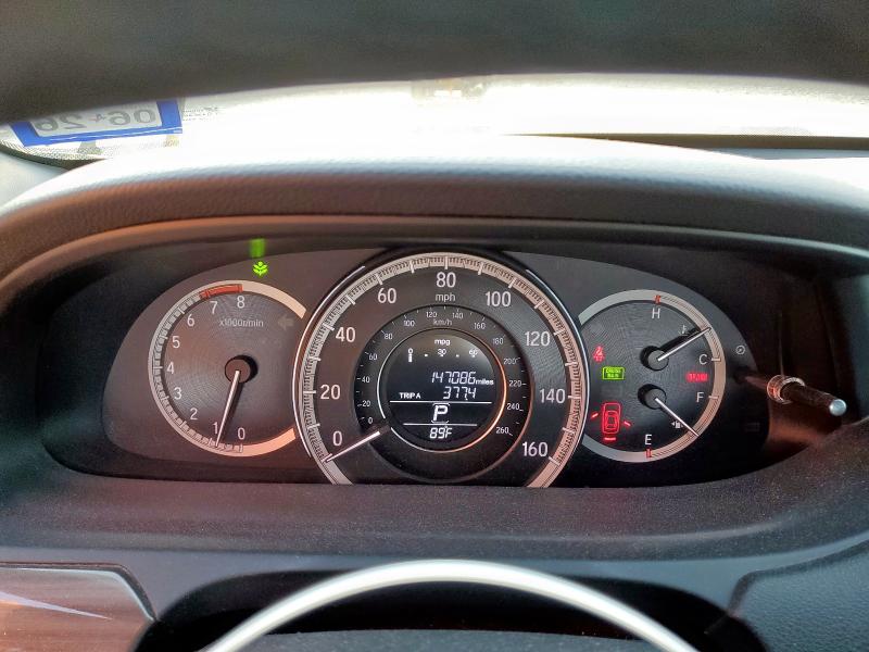 1HGCR3F82GA035680 - 2016 HONDA ACCORD EXL BLUE photo 9