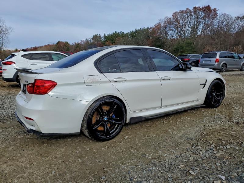 WBS3C9C58FP804538 - 2015 BMW M3 WHITE photo 3