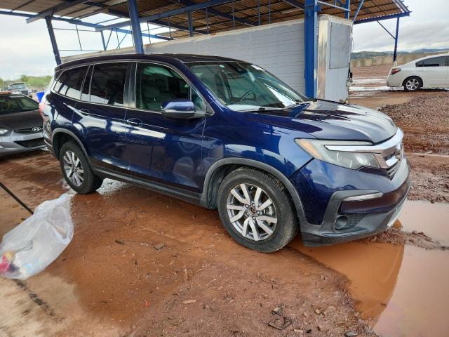 5FNYF5H50KB010143 - 2019 HONDA PILOT EXL 蓝色 照片 4