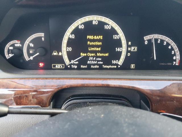 WDDNG9EB5CA476152 - 2012 MERCEDES-BENZ S 550 4MATIC SILVER photo 9