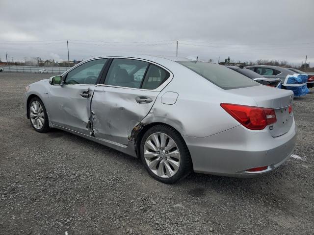 JH4KC2F98FC800004 - 2015 ACURA RLX SPORT HYBRID ADVANCE SILVER photo 2