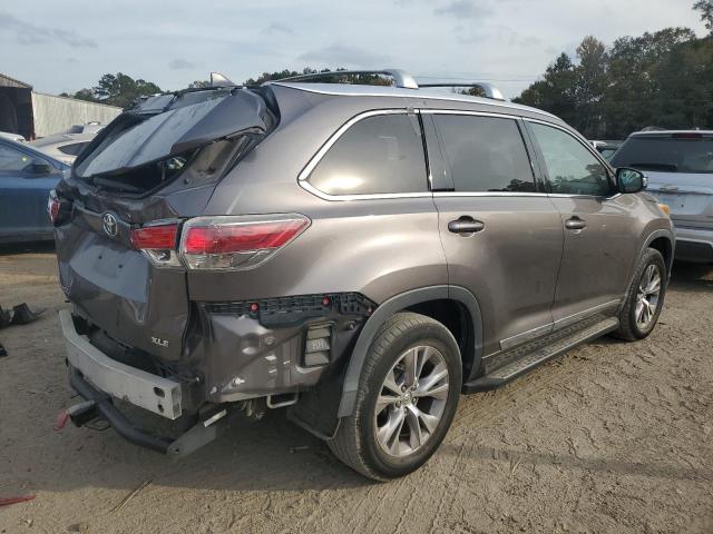 5TDKKRFH7FS052428 - 2015 TOYOTA HIGHLANDER XLE Сірий фото 3