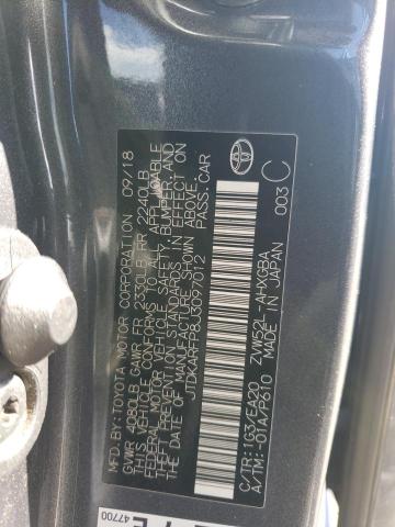 JTDKARFP8J3097012 - 2018 TOYOTA PRIUS PRIM Сірий фото 12