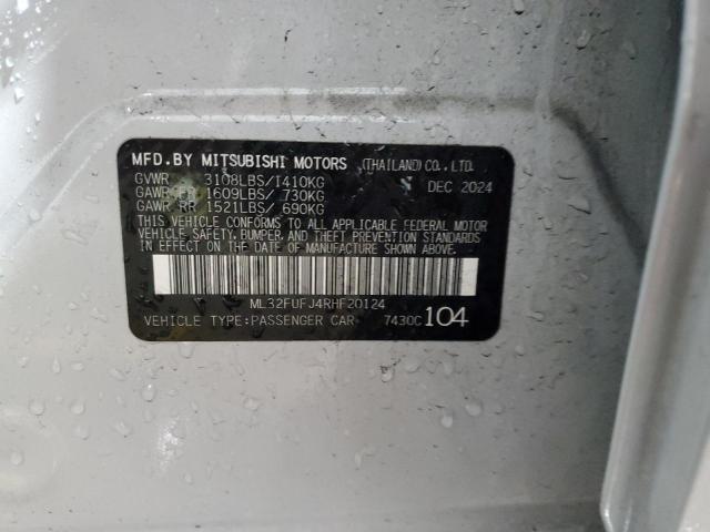ML32FUFJ4RHF20124 - 2024 MITSUBISHI MIRAGE G4 ES 白色 照片 12