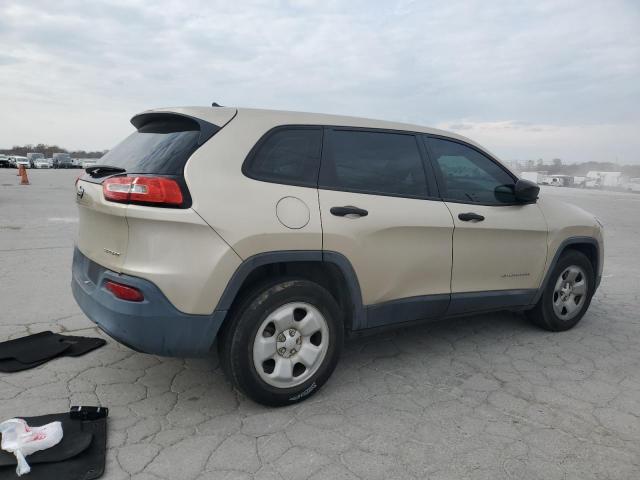 1C4PJLAB0EW199651 - 2014 JEEP CHEROKEE SPORT TAN photo 3