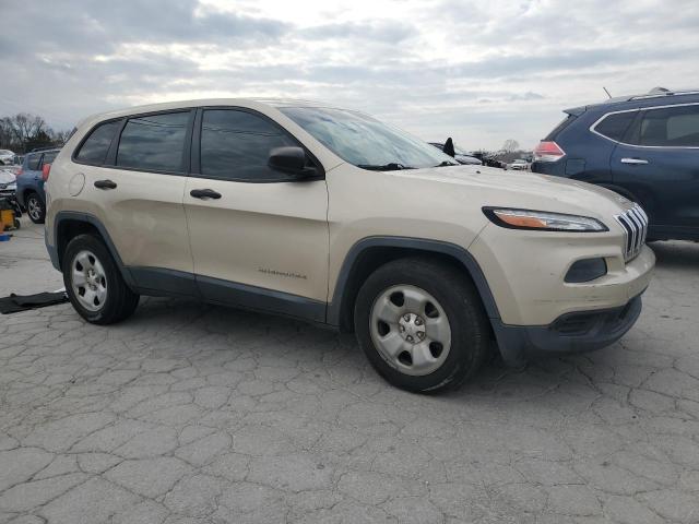 1C4PJLAB0EW199651 - 2014 JEEP CHEROKEE SPORT TAN photo 4