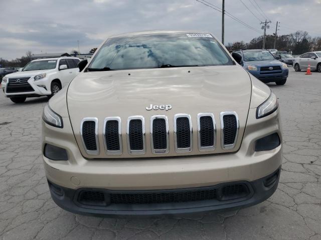 1C4PJLAB0EW199651 - 2014 JEEP CHEROKEE SPORT TAN photo 5