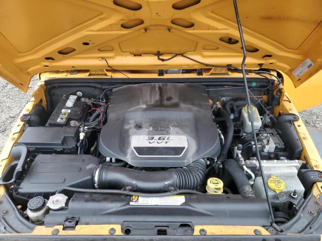 1C4AJWAG9CL147257 - 2012 JEEP WRANGLER SPORT ნარინჯისფერი ფოტო 12